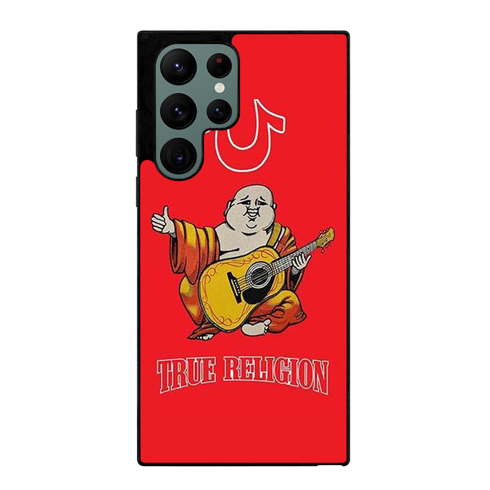 RED BIG BUDDHA TRUE RELIGION LOGO 3 Samsung Galaxy S22 Ultra Case Cover