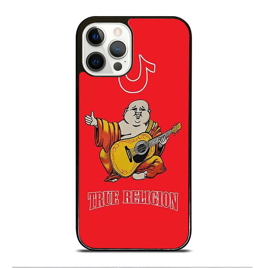 RED BIG BUDDHA TRUE RELIGION LOGO 3 iPhone 12 Pro Case Cover