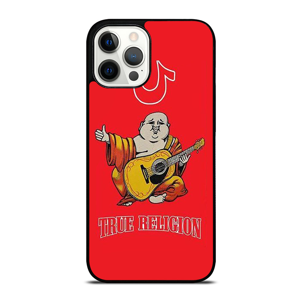 RED BIG BUDDHA TRUE RELIGION LOGO 3 iPhone 12 Pro Max Case Cover