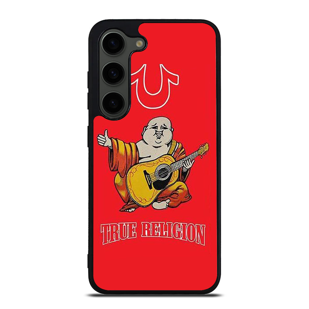 RED BIG BUDDHA TRUE RELIGION LOGO 3 Samsung Galaxy S23 Plus Case Cover
