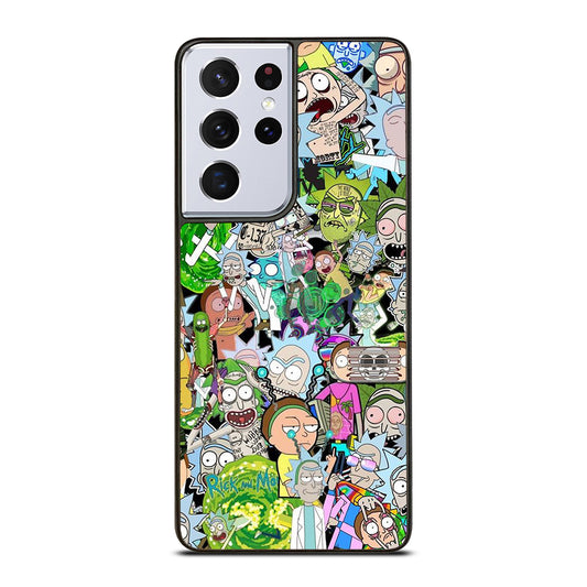 RICK AND MORTY COLLAGE CARTOON Samsung Galaxy S21 Ultra Case Cover