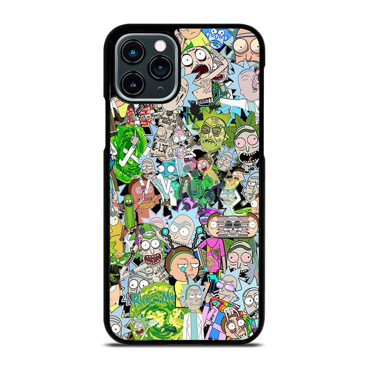 RICK AND MORTY COLLAGE CARTOON iPhone 11 Pro Case Cover