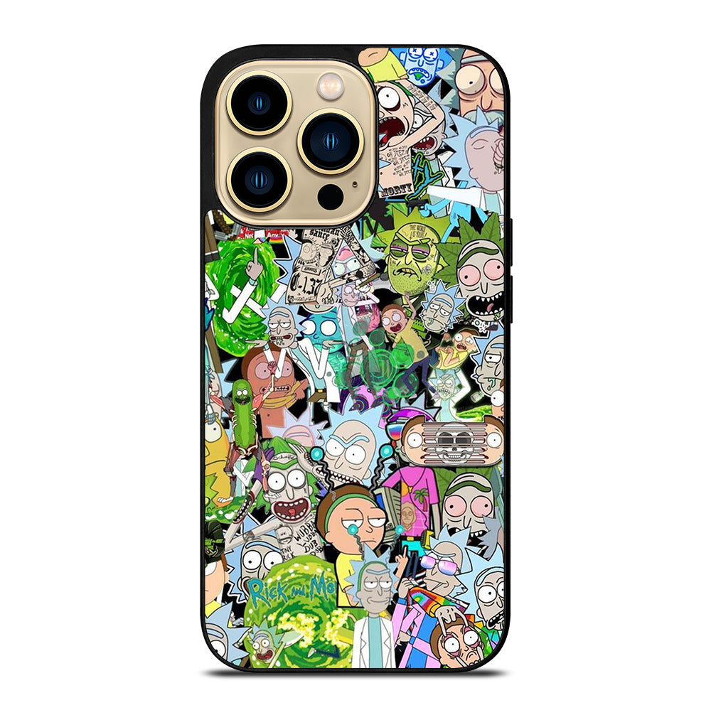 RICK AND MORTY COLLAGE CARTOON iPhone 14 Pro Max Case Cover