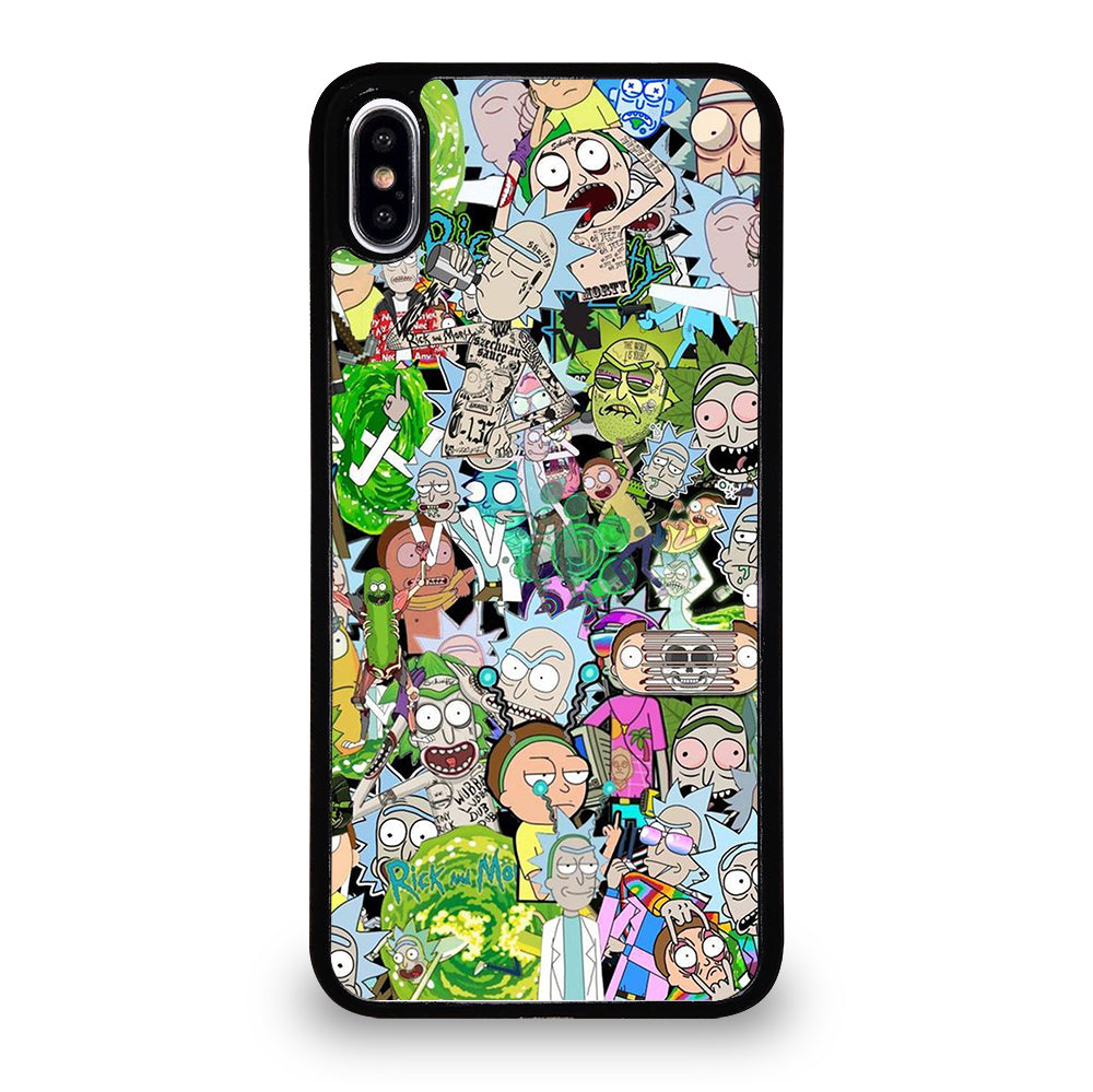 RICK AND MORTY COLLAGE CARTOON iPhone XS Max Case Cover