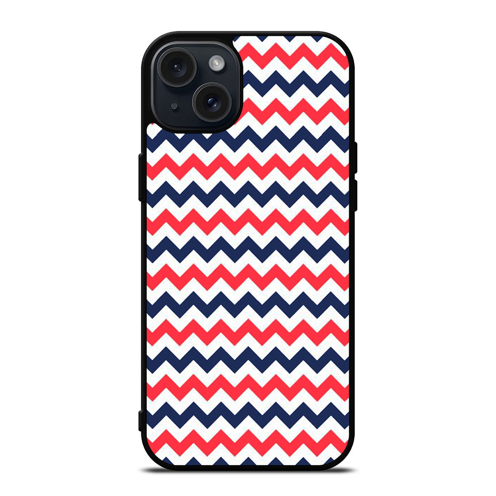 RILEY BLAKE CHEVRON PATTERN 4 iPhone 15 Plus Case Cover