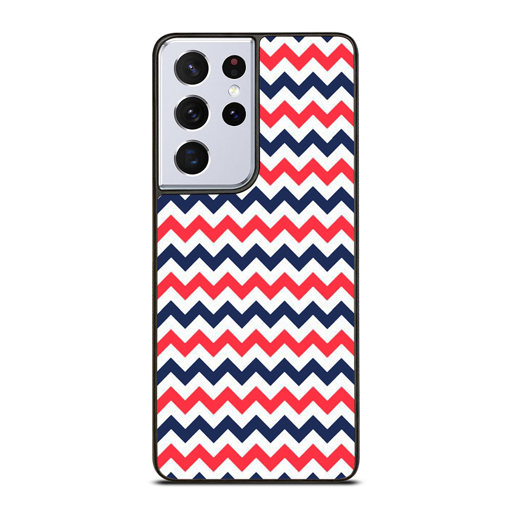 RILEY BLAKE CHEVRON PATTERN 4 Samsung Galaxy S21 Ultra Case Cover