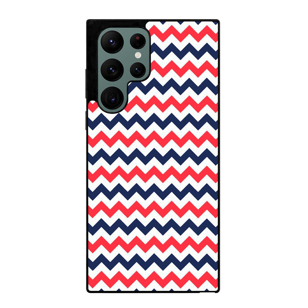 RILEY BLAKE CHEVRON PATTERN 4 Samsung Galaxy S22 Ultra Case Cover