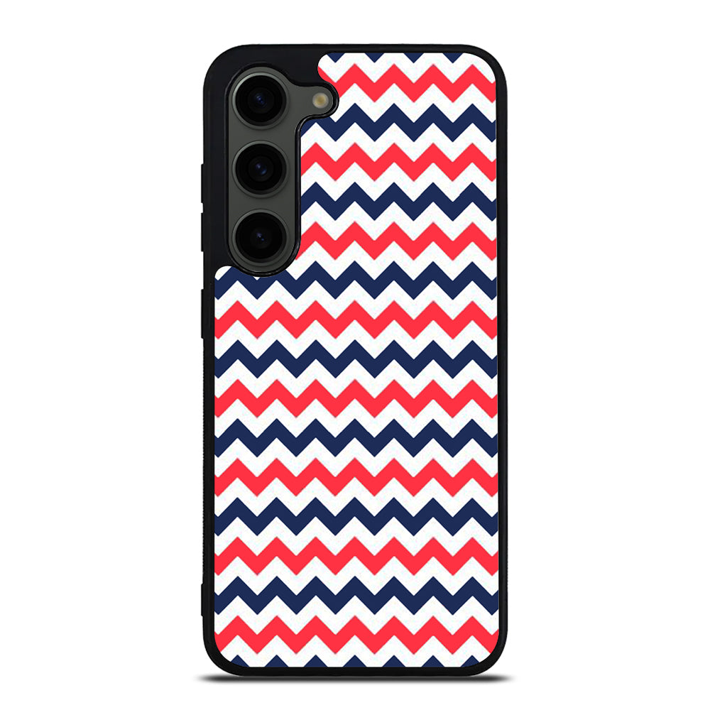 RILEY BLAKE CHEVRON PATTERN 4 Samsung Galaxy S23 Plus Case Cover