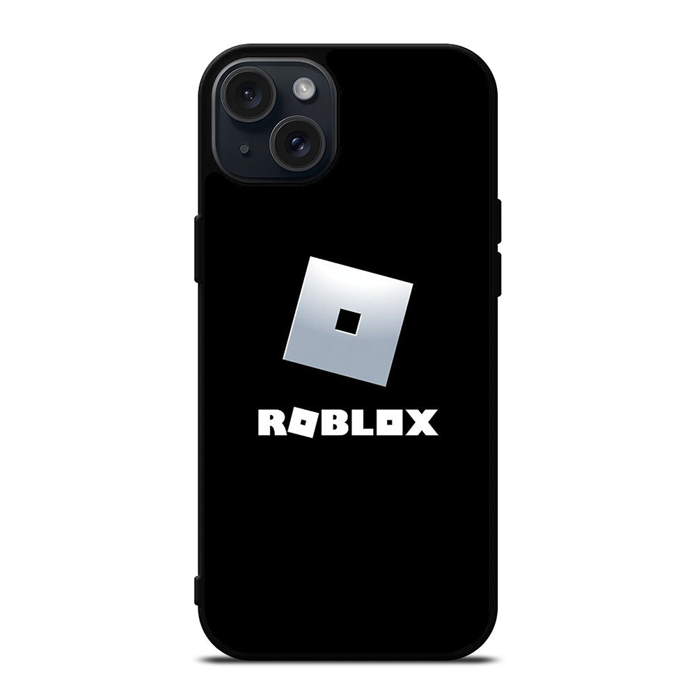 ROBLOX GAME BLACK LOGO iPhone 15 Plus Case Cover
