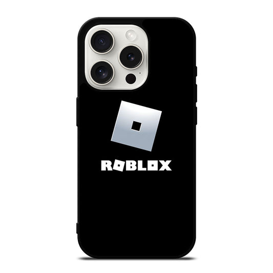 ROBLOX GAME BLACK LOGO iPhone 15 Pro Case Cover