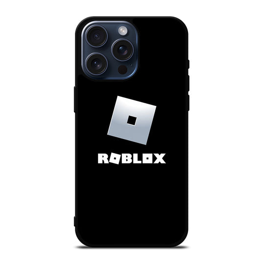 ROBLOX GAME BLACK LOGO iPhone 15 Pro Max Case Cover