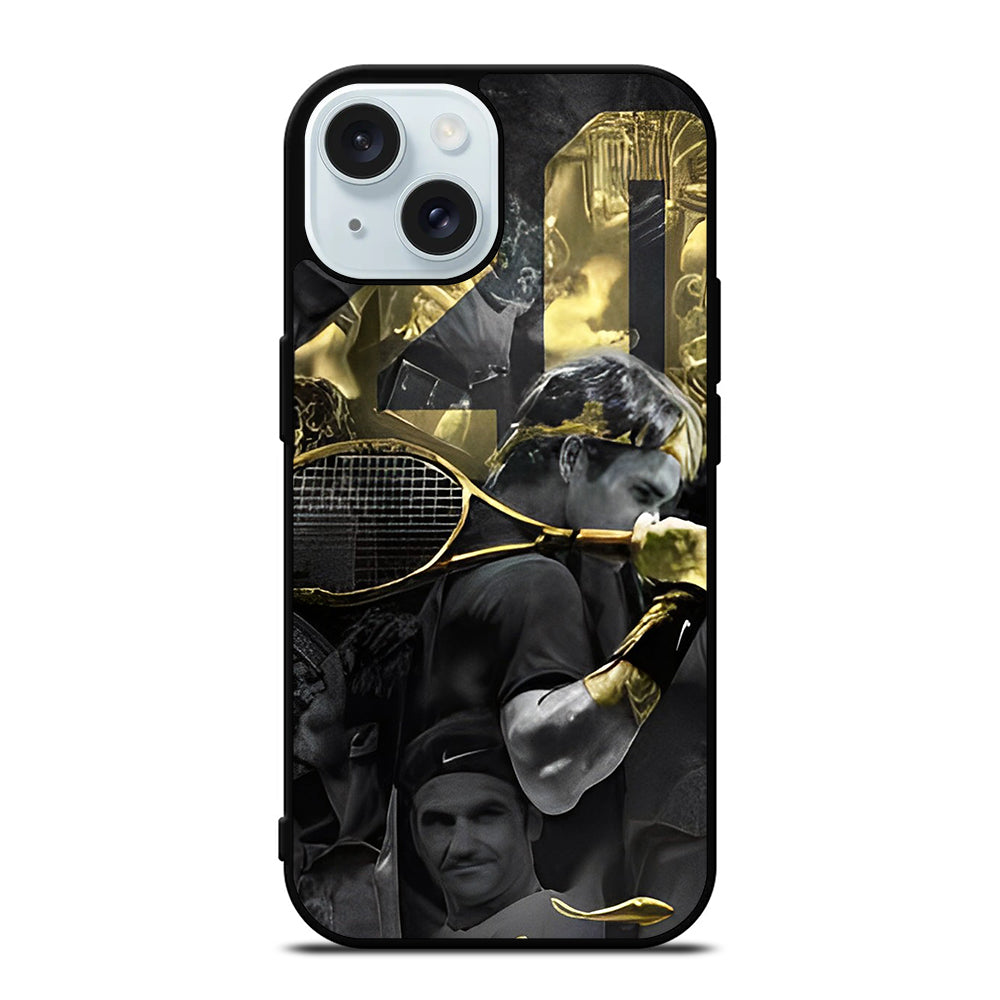 ROGER FEDERER WORLD 3 iPhone 15 Case Cover