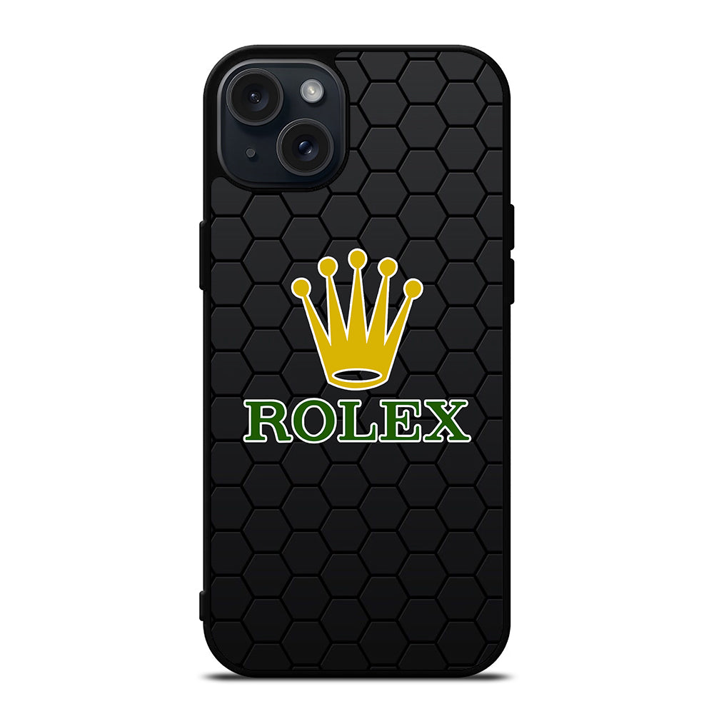 ROLEX WATCH LOGO HEXAGON iPhone 15 Plus Case Cover