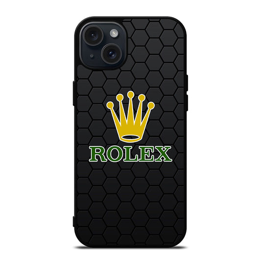 ROLEX WATCH LOGO HEXAGON iPhone 15 Plus Case Cover