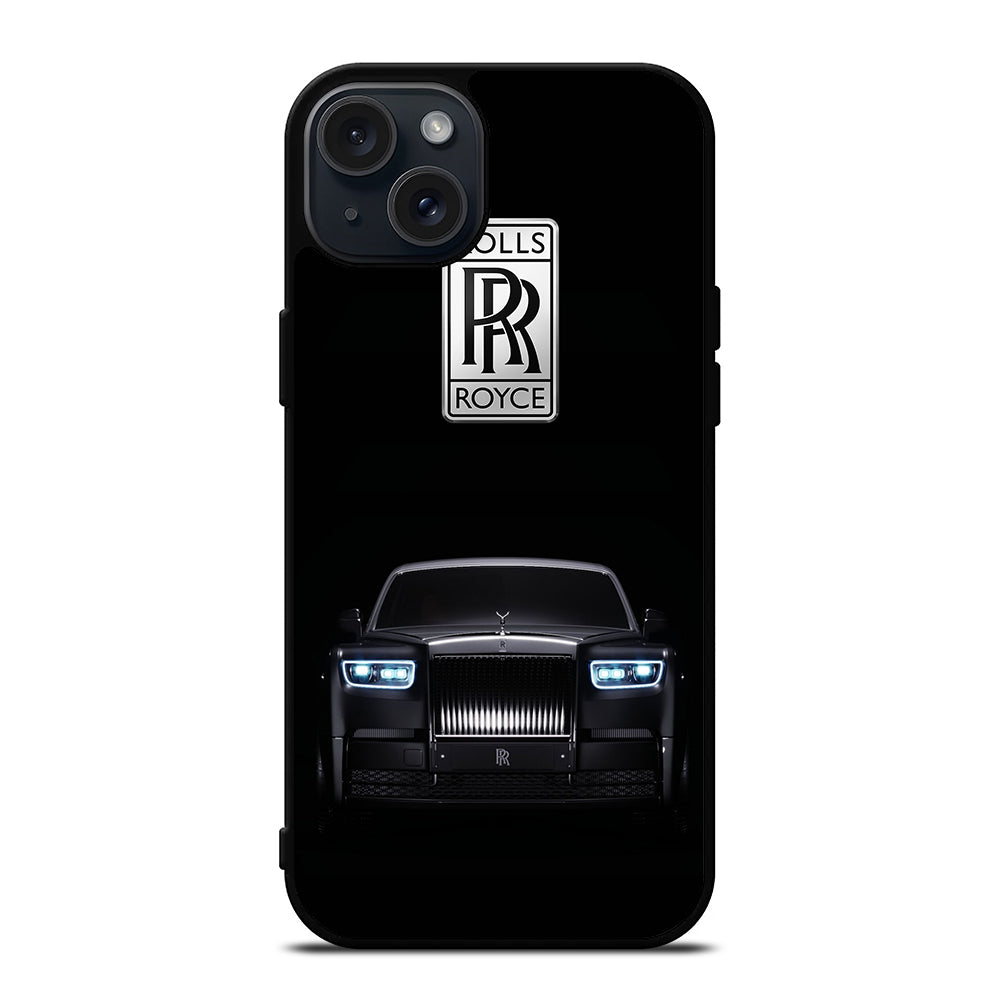 ROLLS ROYCE CAR BLACK LOGO iPhone 15 Plus Case Cover
