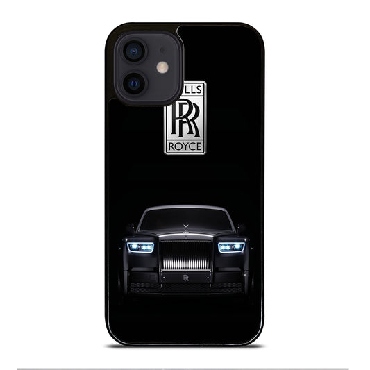 ROLLS ROYCE CAR BLACK LOGO iPhone 12 Mini Case Cover