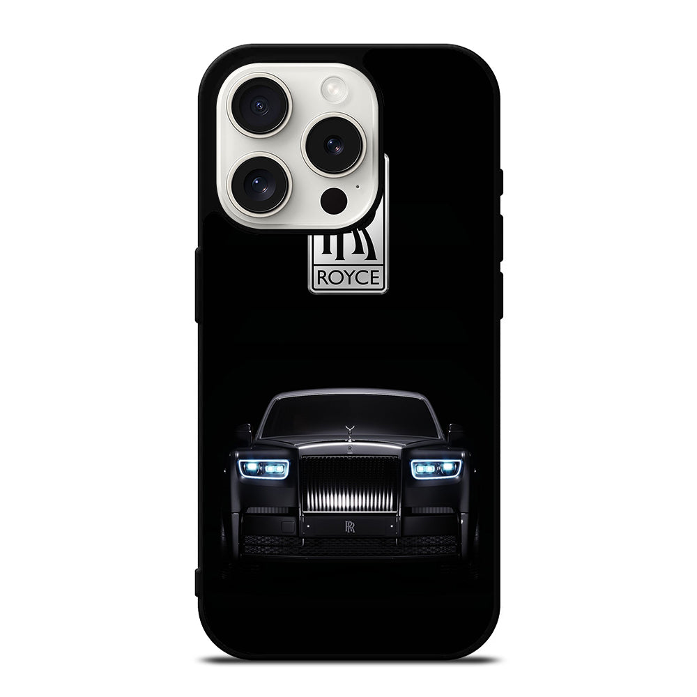 ROLLS ROYCE CAR BLACK LOGO iPhone 15 Pro Case Cover
