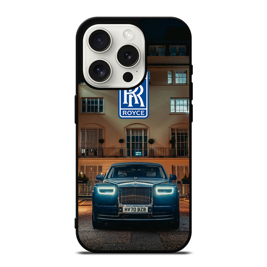 ROLLS ROYCE CAR BLUE iPhone 15 Pro Case Cover