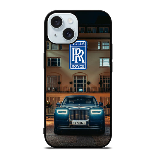 ROLLS ROYCE CAR BLUE iPhone 15 Case Cover