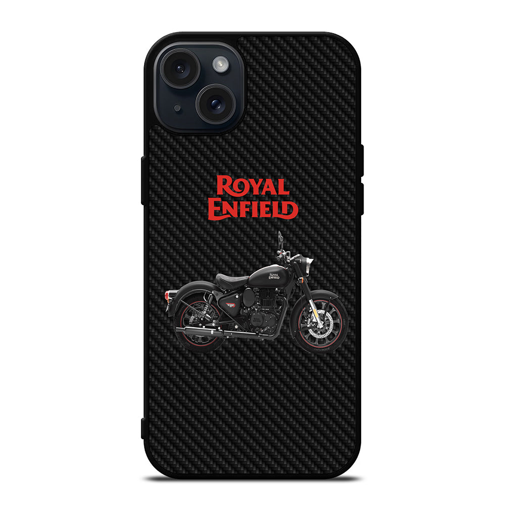 ROYAL ENFIELD CARBON ICON iPhone 15 Plus Case Cover