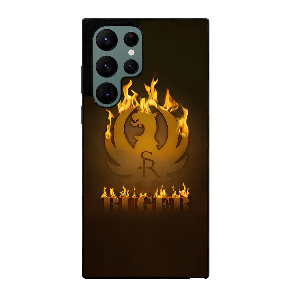 RUGER FIREARM FLAME LOGO Samsung Galaxy S22 Ultra Case Cover