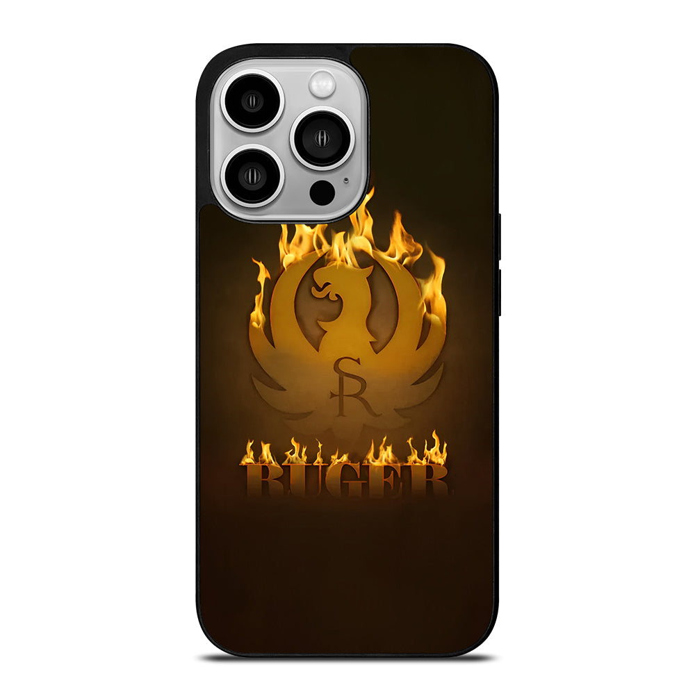 RUGER FIREARM FLAME LOGO iPhone 14 Pro Case Cover