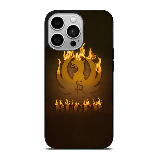 RUGER FIREARM FLAME LOGO iPhone 14 Pro Case Cover