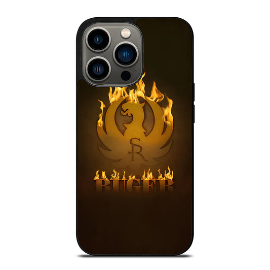 RUGER FIREARM FLAME LOGO iPhone 13 Pro Case Cover