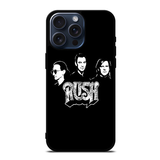 RUSH LOGO BAND iPhone 15 Pro Max Case Cover