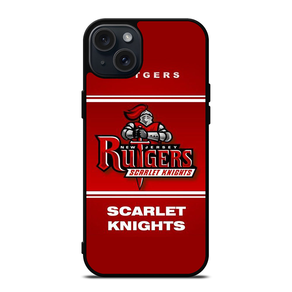RUTGERS SCARLET KNIGHTS ICON iPhone 15 Plus Case Cover