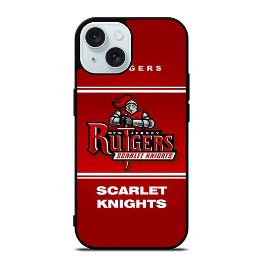 RUTGERS SCARLET KNIGHTS ICON iPhone 15 Case Cover