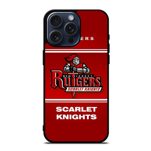 RUTGERS SCARLET KNIGHTS ICON iPhone 15 Pro Max Case Cover