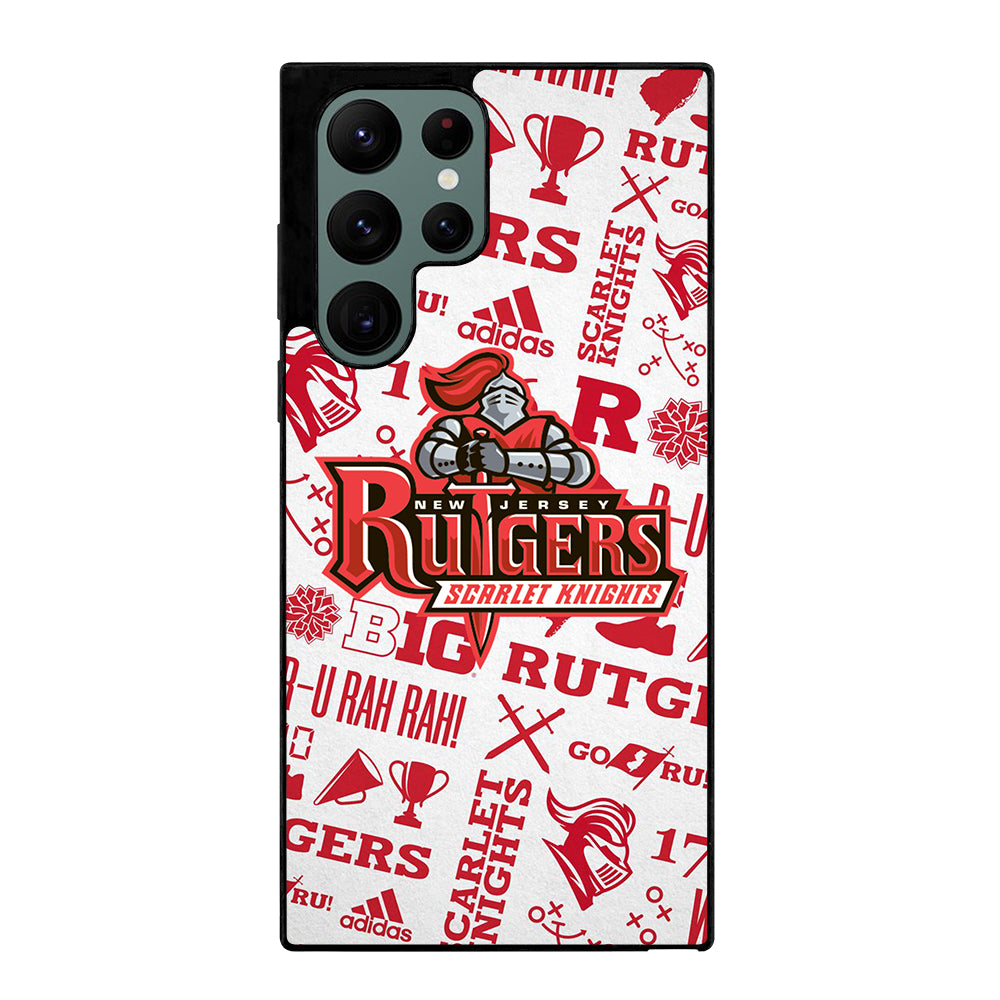 RUTGERS SCARLET KNIGHTS NFL ICON Samsung Galaxy S22 Ultra Case Cover
