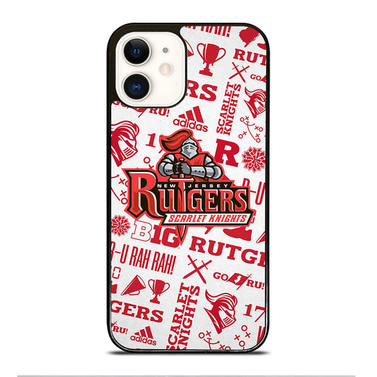 RUTGERS SCARLET KNIGHTS NFL ICON iPhone 12 Case Cover