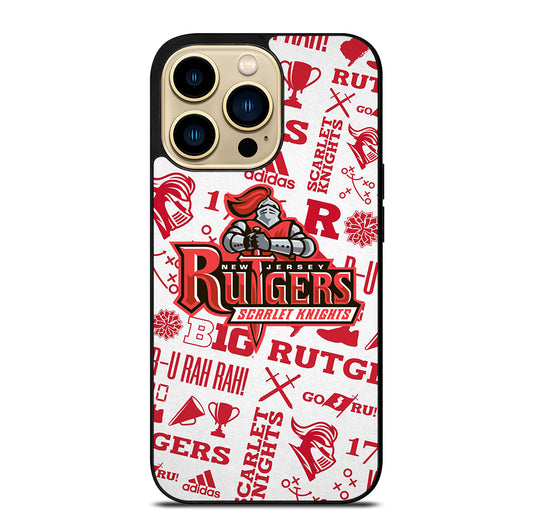RUTGERS SCARLET KNIGHTS NFL ICON iPhone 14 Pro Max Case Cover