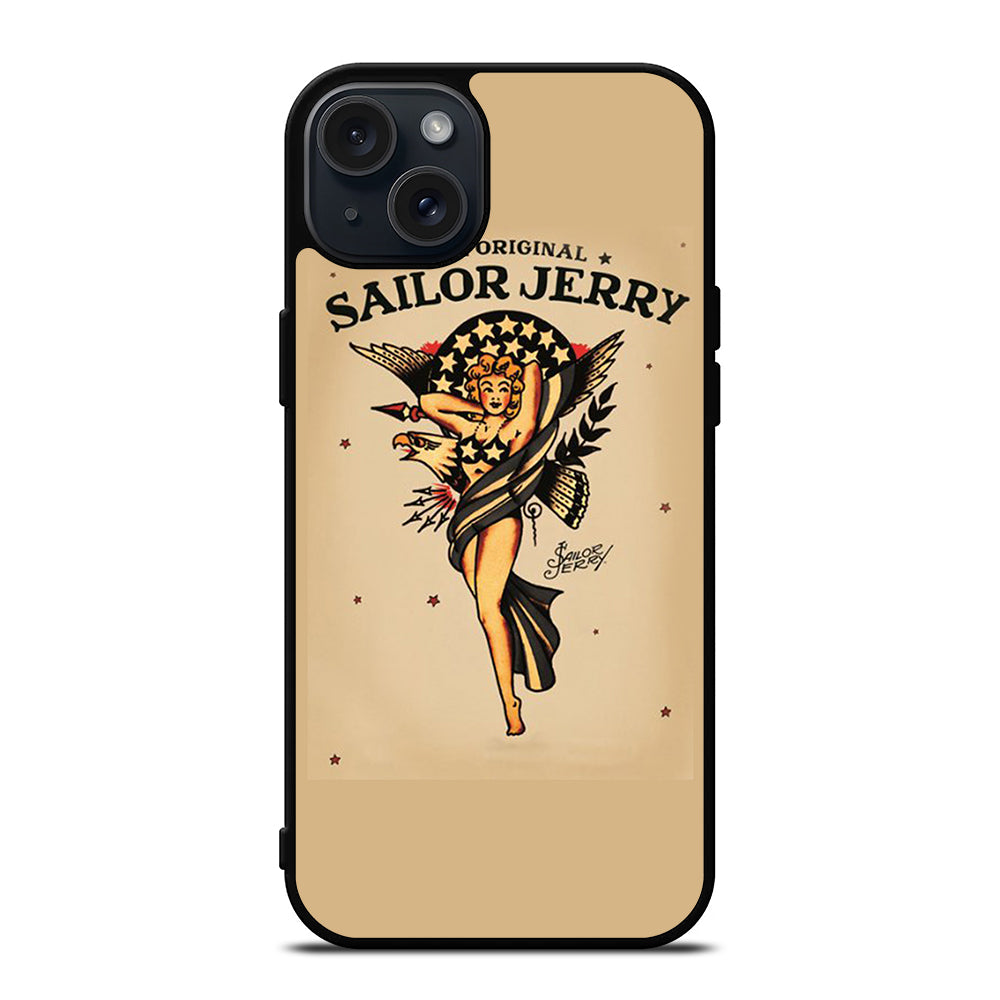 SAILOR JERRY SEXY GIRL ART iPhone 15 Plus Case Cover