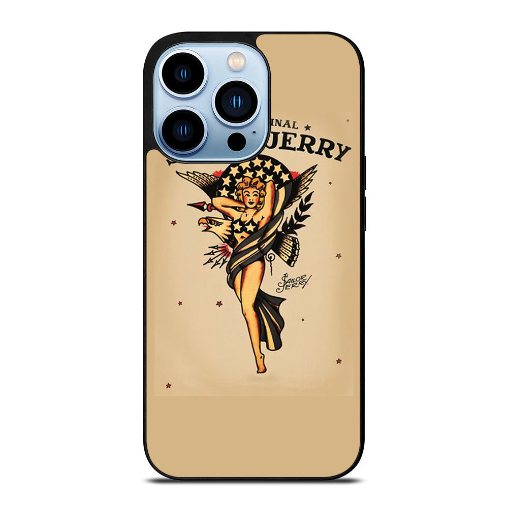 SAILOR JERRY SEXY GIRL ART iPhone 13 Pro Max Case Cover