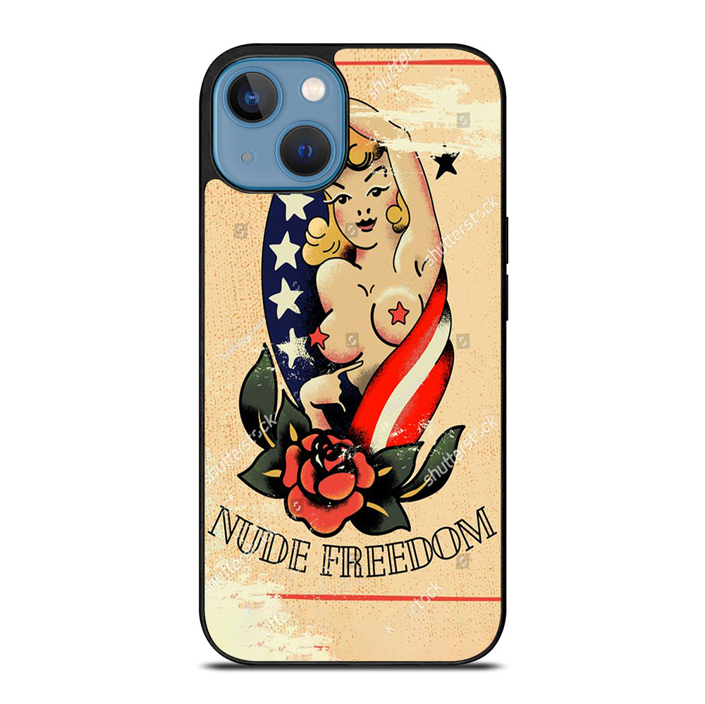 SAILOR JERRY SEXY GIRL TATTOO iPhone 13 Case Cover