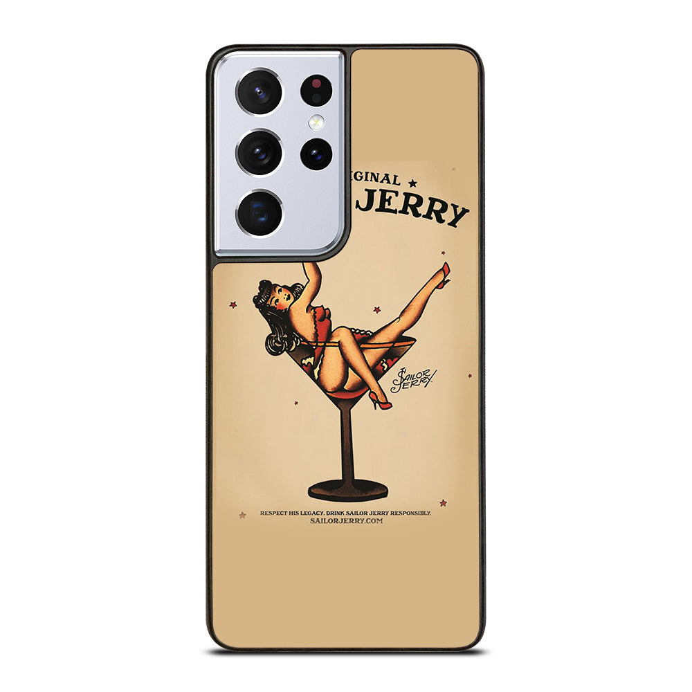 SAILOR JERRY SEXY GIRL TATTOO ART Samsung Galaxy S21 Ultra Case Cover