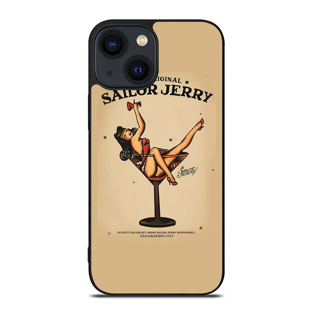 SAILOR JERRY SEXY GIRL TATTOO ART iPhone 14 Plus Case Cover