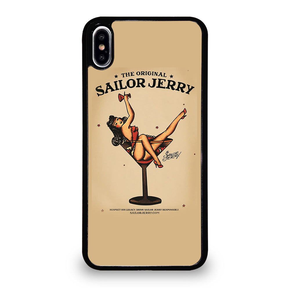 SAILOR JERRY SEXY GIRL TATTOO ART iPhone XS Max Case Cover