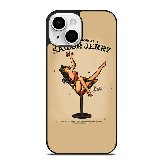 SAILOR JERRY SEXY GIRL TATTOO ART iPhone 13 Mini Case Cover
