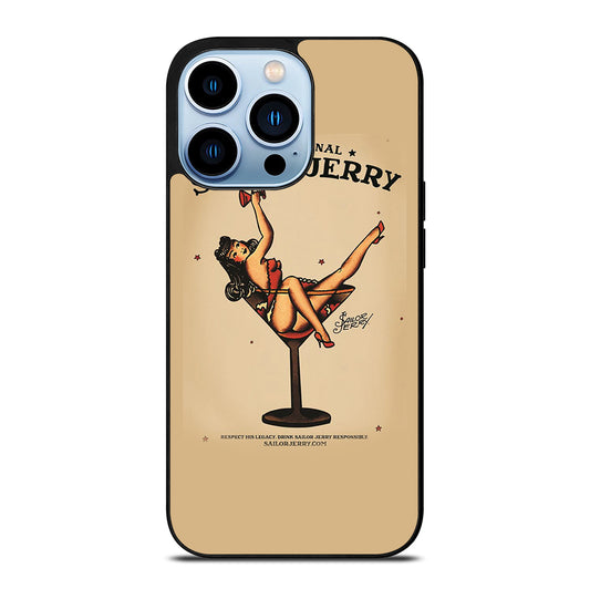 SAILOR JERRY SEXY GIRL TATTOO ART iPhone 13 Pro Max Case Cover
