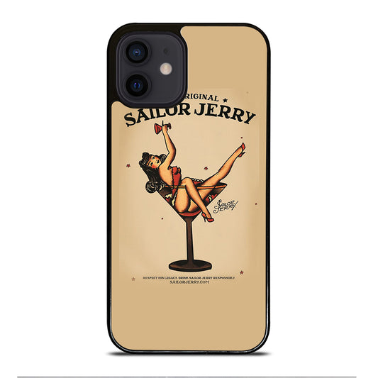 SAILOR JERRY SEXY GIRL TATTOO ART iPhone 12 Mini Case Cover