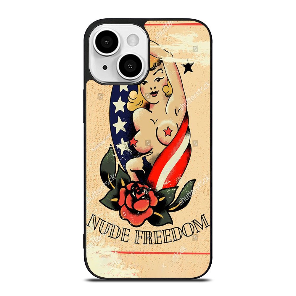 SAILOR JERRY SEXY GIRL TATTOO iPhone 13 Mini Case Cover