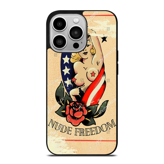 SAILOR JERRY SEXY GIRL TATTOO iPhone 14 Pro Case Cover
