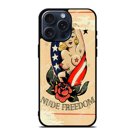 SAILOR JERRY SEXY GIRL TATTOO iPhone 15 Pro Max Case Cover