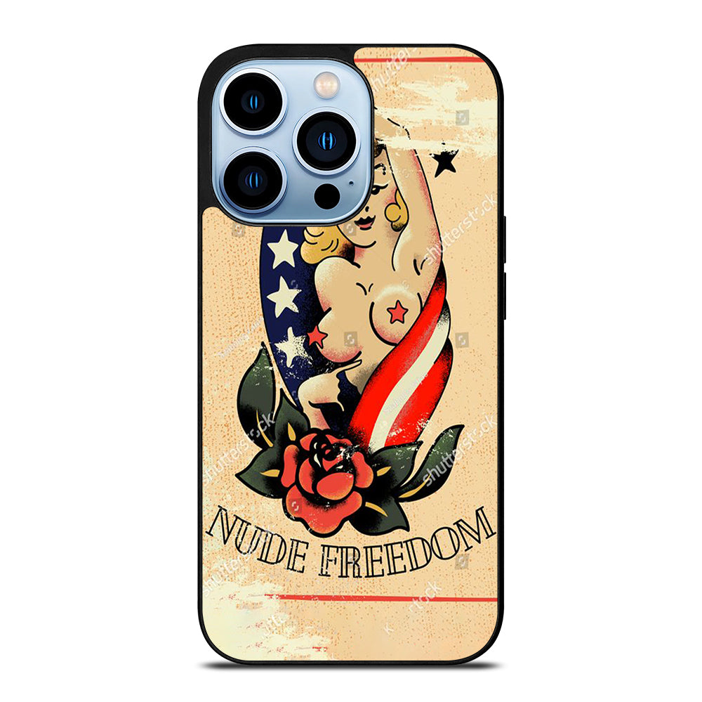 SAILOR JERRY SEXY GIRL TATTOO iPhone 13 Pro Max Case Cover
