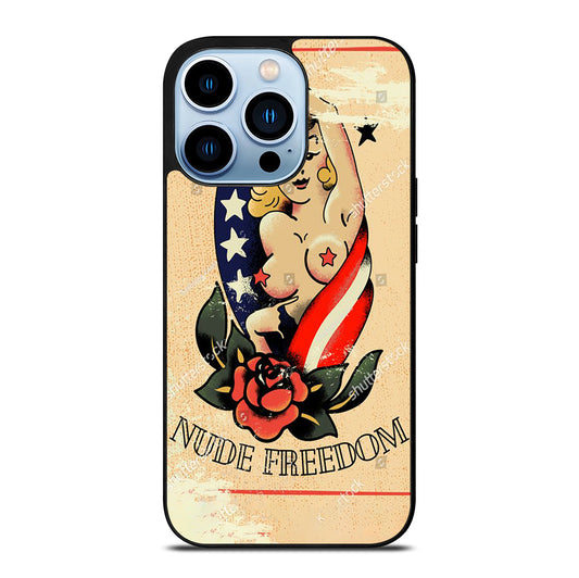 SAILOR JERRY SEXY GIRL TATTOO iPhone 13 Pro Max Case Cover