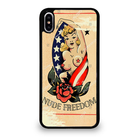 SAILOR JERRY SEXY GIRL TATTOO iPhone XS Max Case Cover